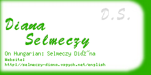 diana selmeczy business card